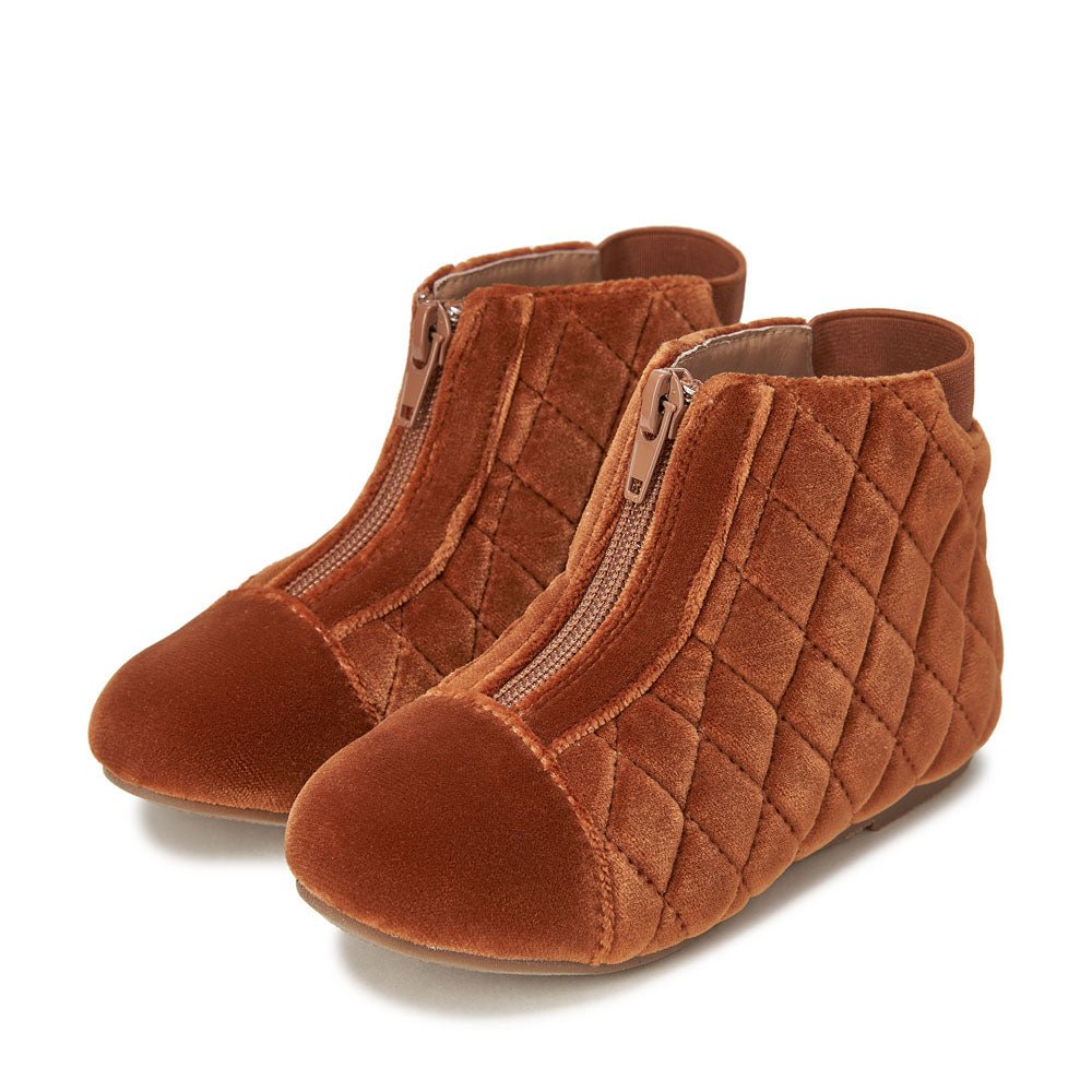 Nicole Velvet Ochre Boots Boots Age of Innocence