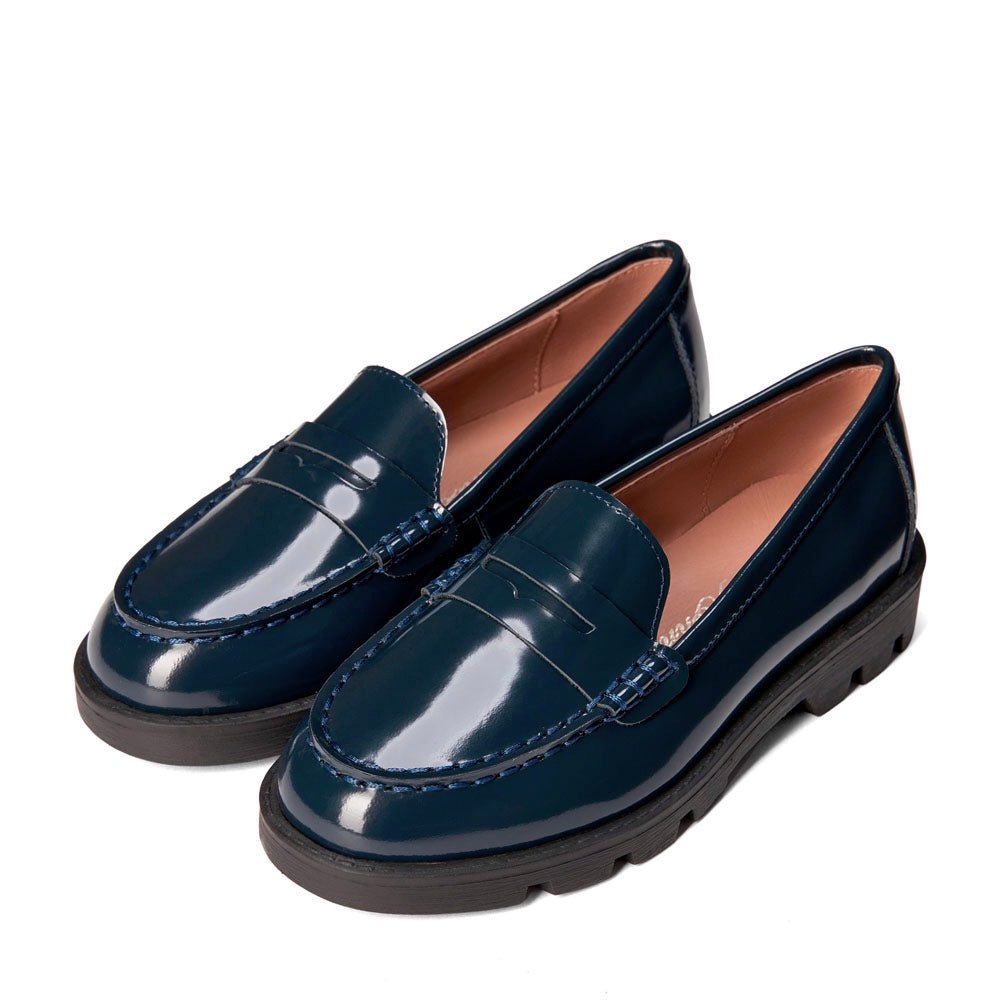 Paula Navy Loafers by Age of Innocence