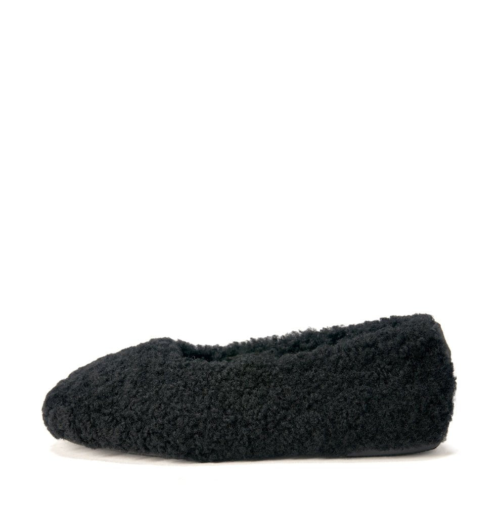 Polly Black Slippers Shoes Age of Innocence