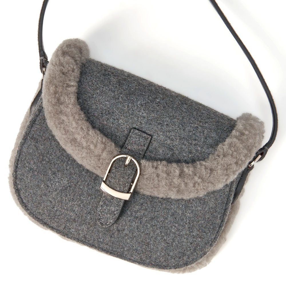 Shae Wool Grey Bag by Age of Innocence