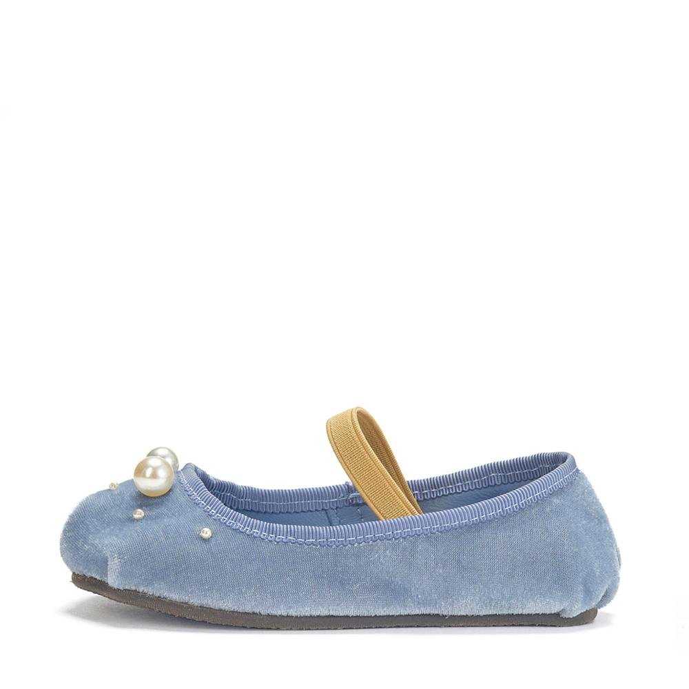 Zelda Blue Flats Shoes Age of Innocence