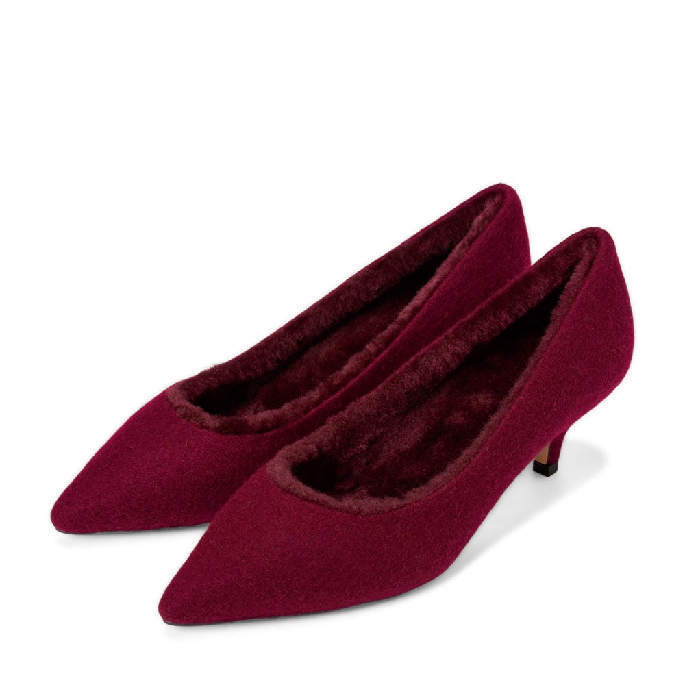 Juliette Wool Burgundy Shoes Shoes Age of Innocence Women