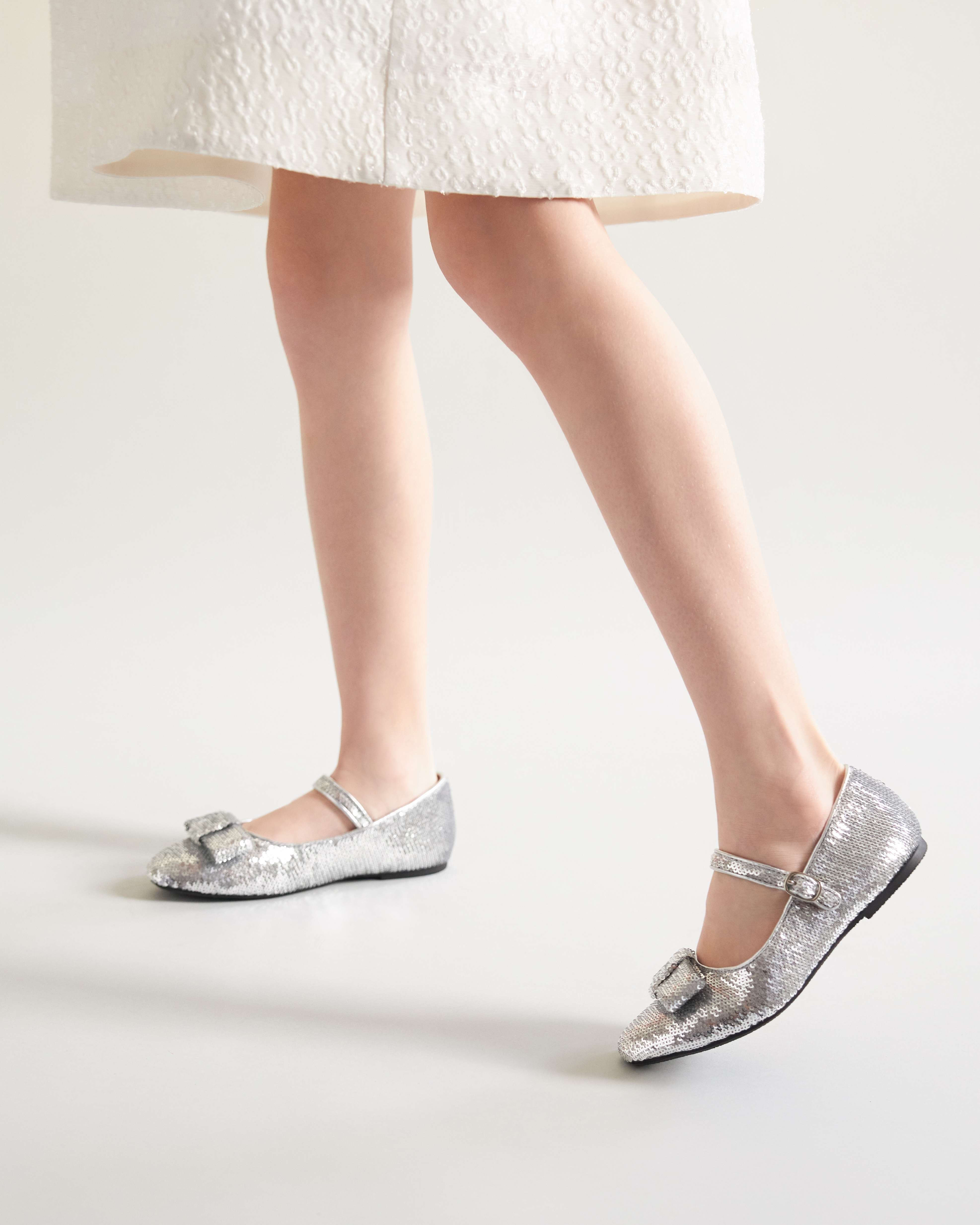 Ellen Sequins Silver Shoes Shoes Age of Innocence