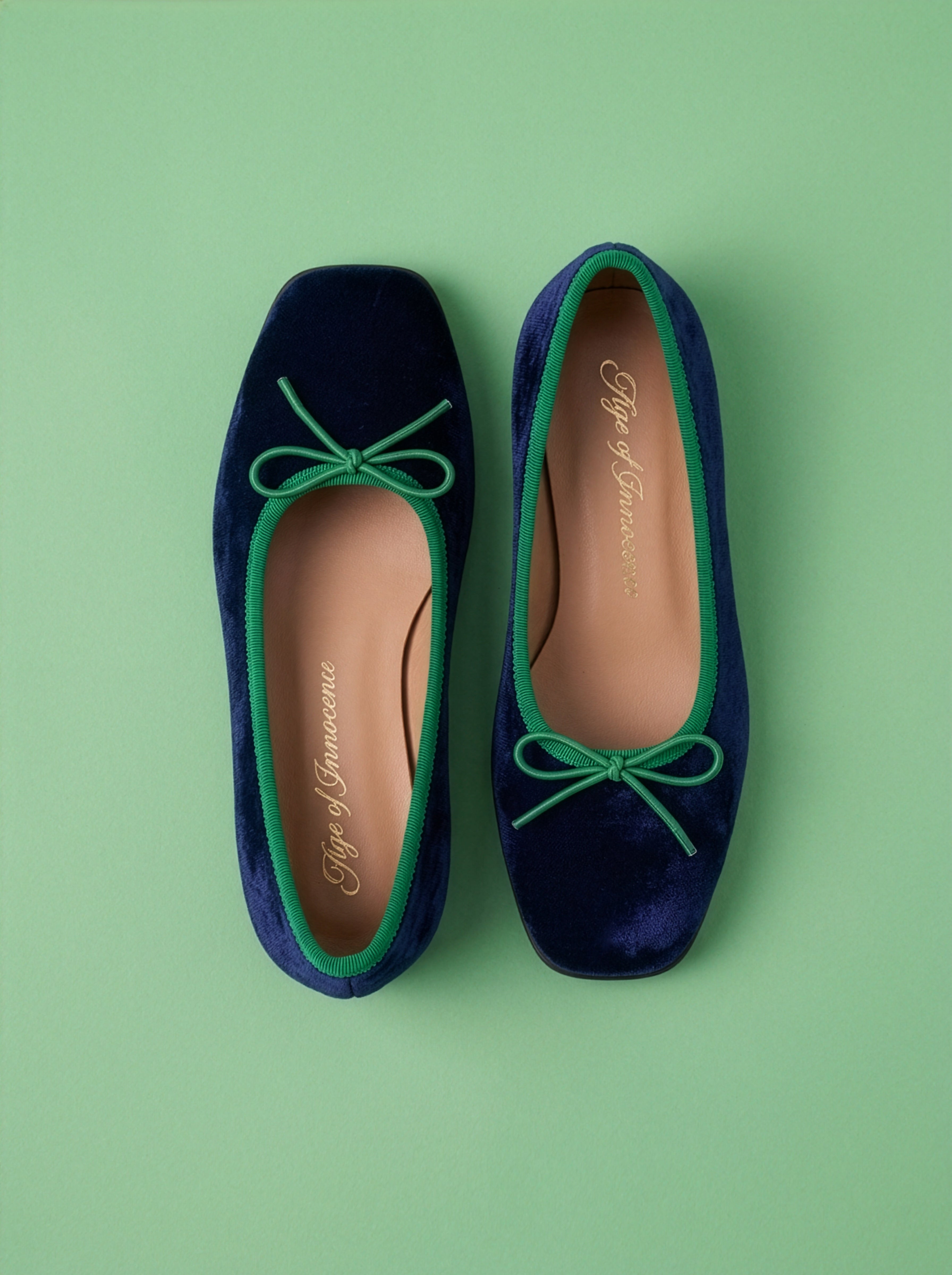 Carmen Navy/Green Shoes