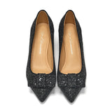 Jacqueline Glitter Black Shoes by Age of Innocence