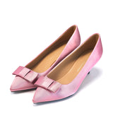 Jacqueline Satin Pink Shoes by Age of Innocence
