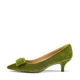 Jacqueline Velvet Green Shoes by Age of Innocence