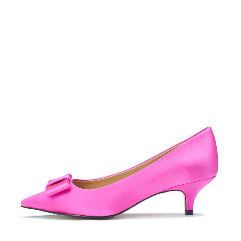 Jacqueline Satin Fuchsia Shoes by Age of Innocence