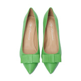 Jacqueline Leather Green Shoes by Age of Innocence
