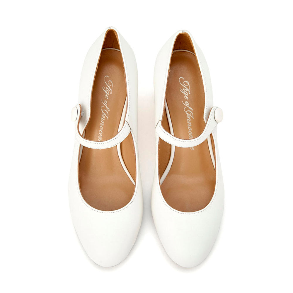 Gemma White Shoes by Age of Innocence