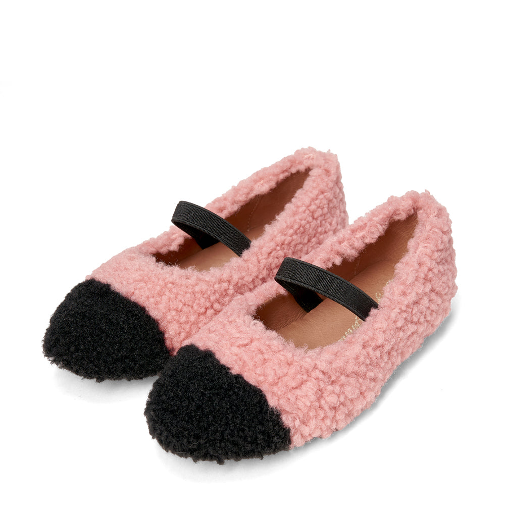 Celeste Pink/Black Ballerinas Shoes Age of Innocence