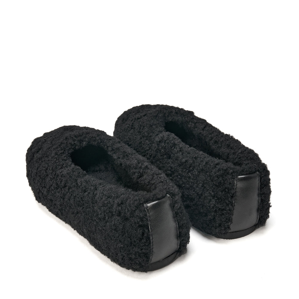 Polly Black Slippers Shoes Age of Innocence