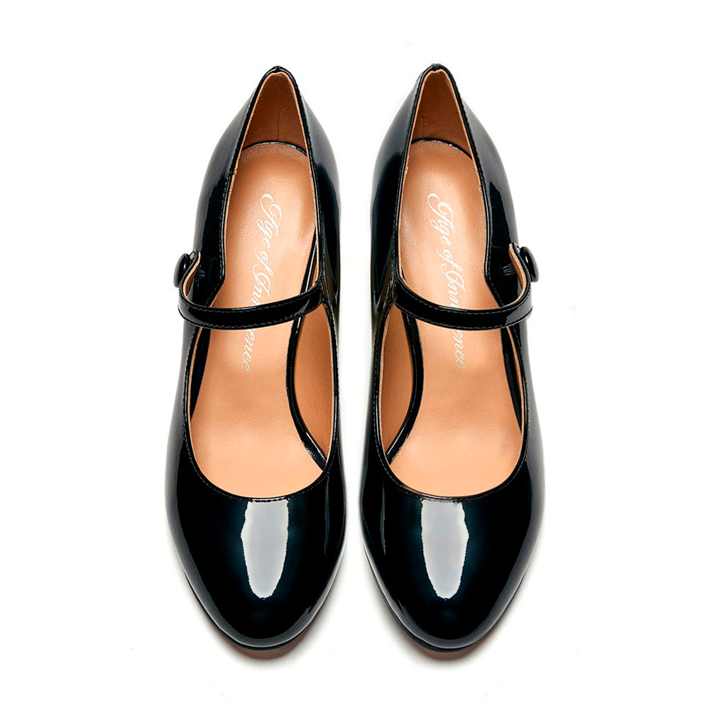 Gemma PL Black Shoes Age of Innocence Women