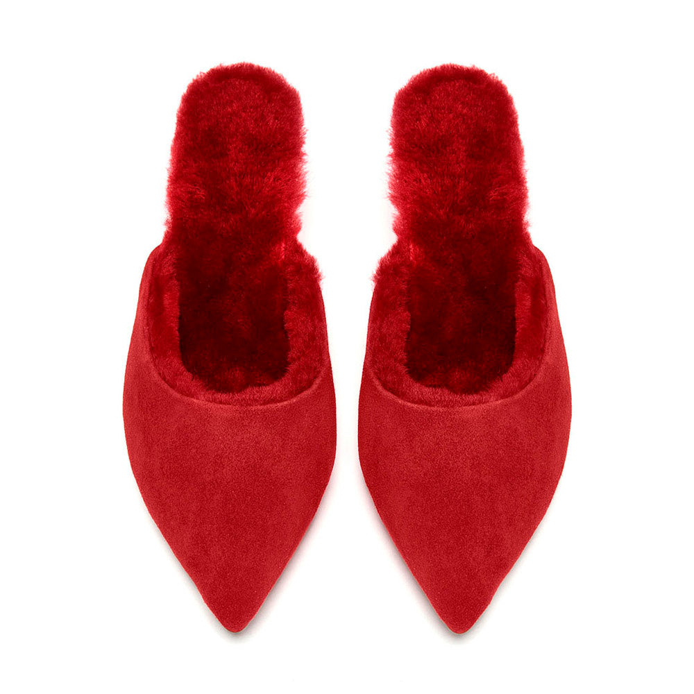 Brenda 2.0 Red Mules by Age of Innocence