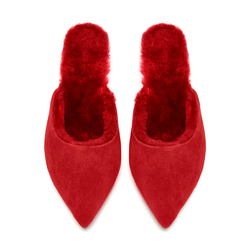 Brenda 2.0 Red Mules by Age of Innocence