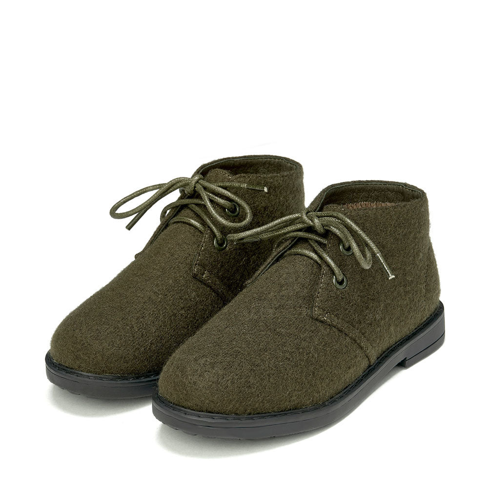 Hugh Wool Khaki Boots Boots GENTS by Age of Innocence