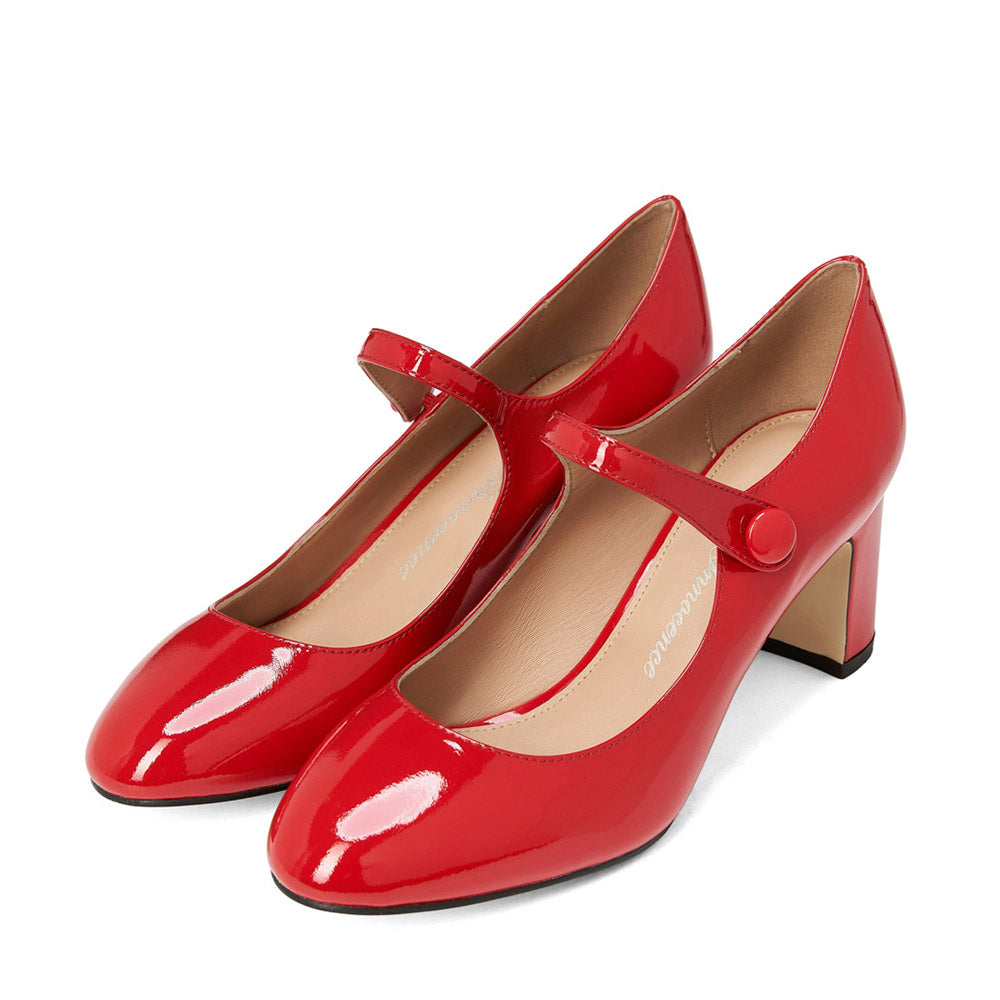 Gemma PL Red Shoes Age of Innocence Women
