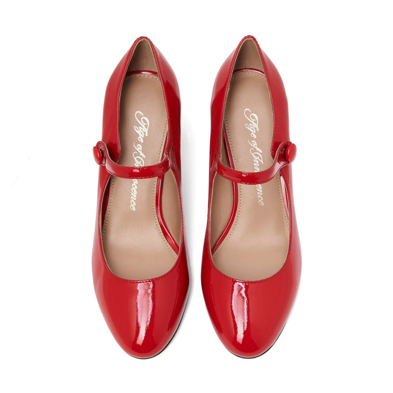 Gemma PL Red Shoes by Age of Innocence