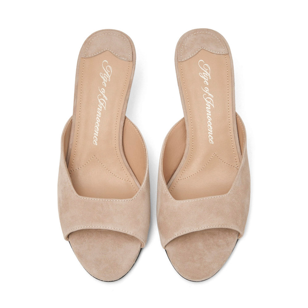 Felicity Light Beige Mules Age of Innocence Women