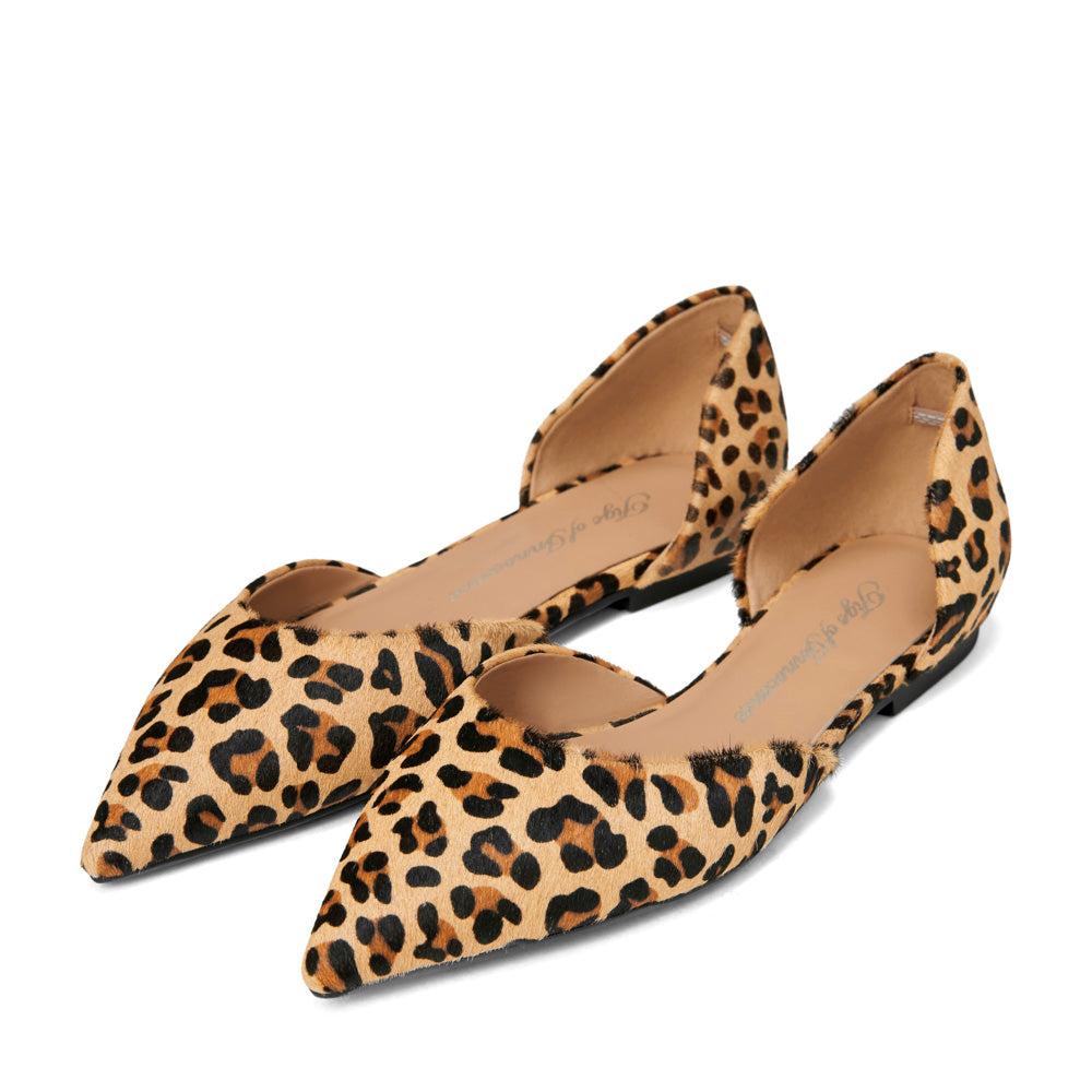 Sandra Animal Print Flats Shoes Age of Innocence Women