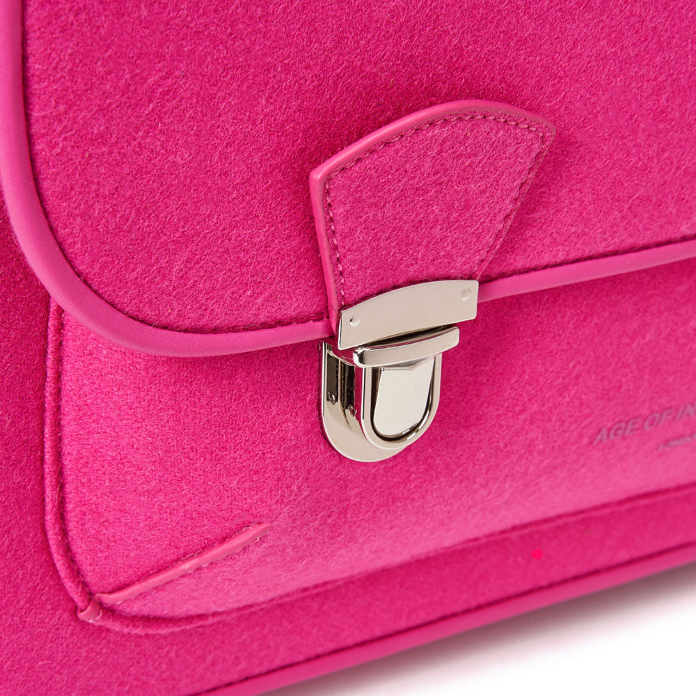 Boston Wool Fuchsia Schoolbag Schoolbag Age of Innocence