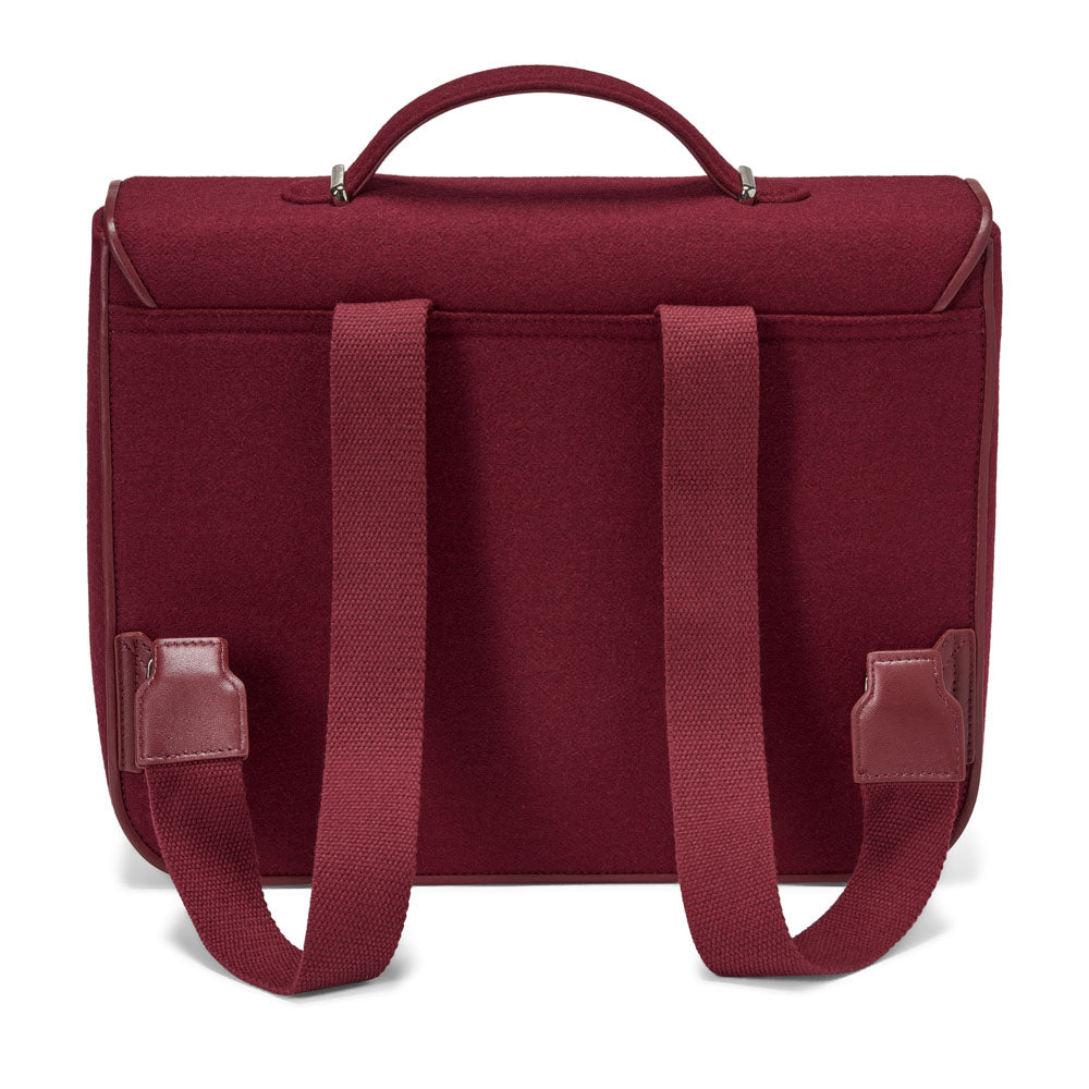 Boston Wool Burgundy Schoolbag Schoolbag Age of Innocence