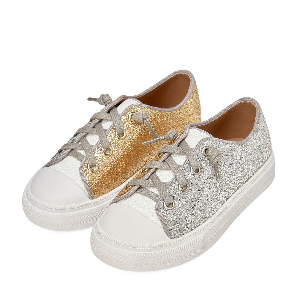 Marcy Silver/ White/ Gold Sneakers Sneakers Age of Innocence