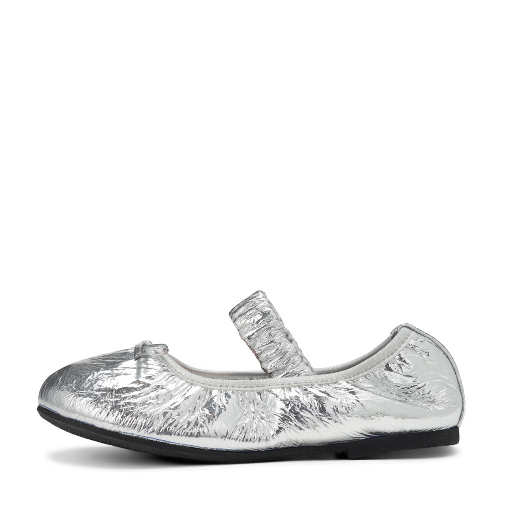 Sylvie Silver Flats Shoes Age of Innocence