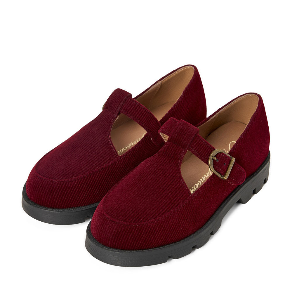Berta Burgundy Shoes Age of Innocence