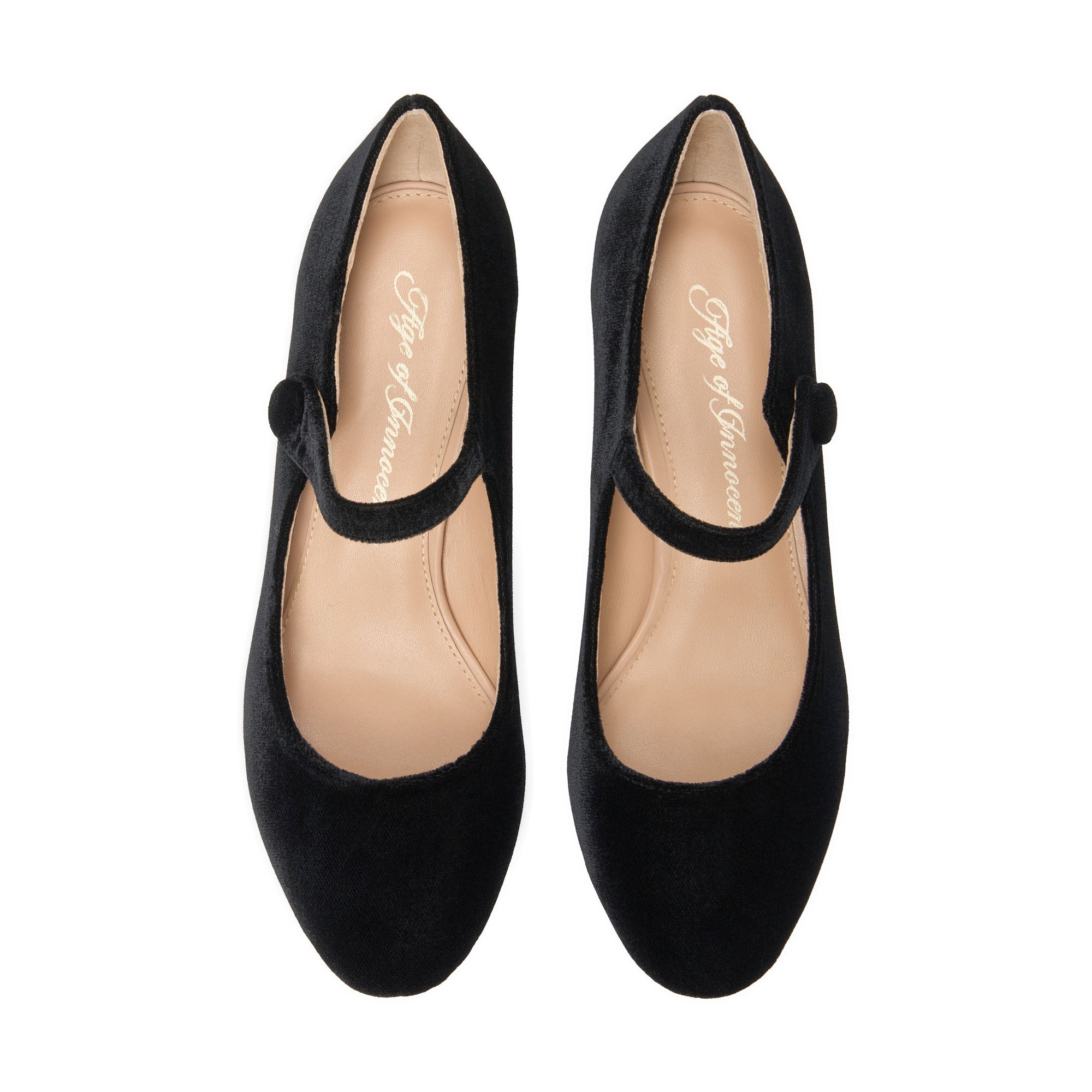 Gemma Velvet Black Shoes Shoes Age of Innocence Women