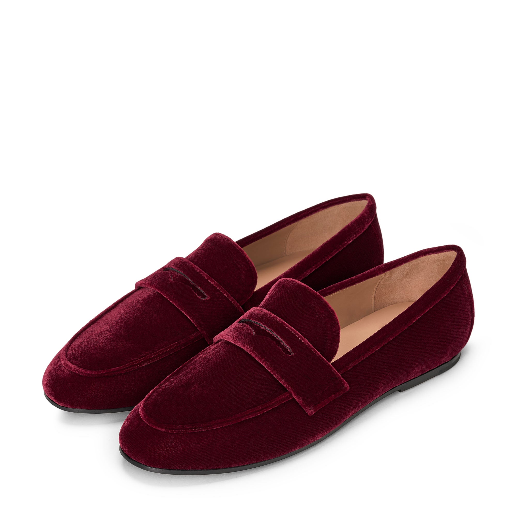 Farley Velvet Red Loafers