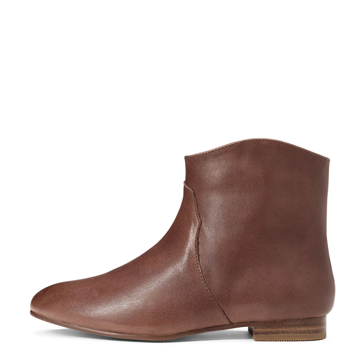 Cassie Leather Brown Boots Boots Age of Innocence