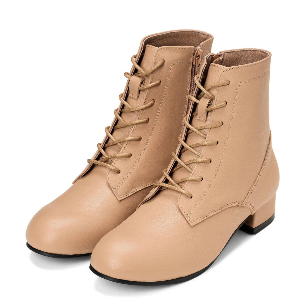 designer Alaya Leather Beige Boots for girls by Age of Innocence