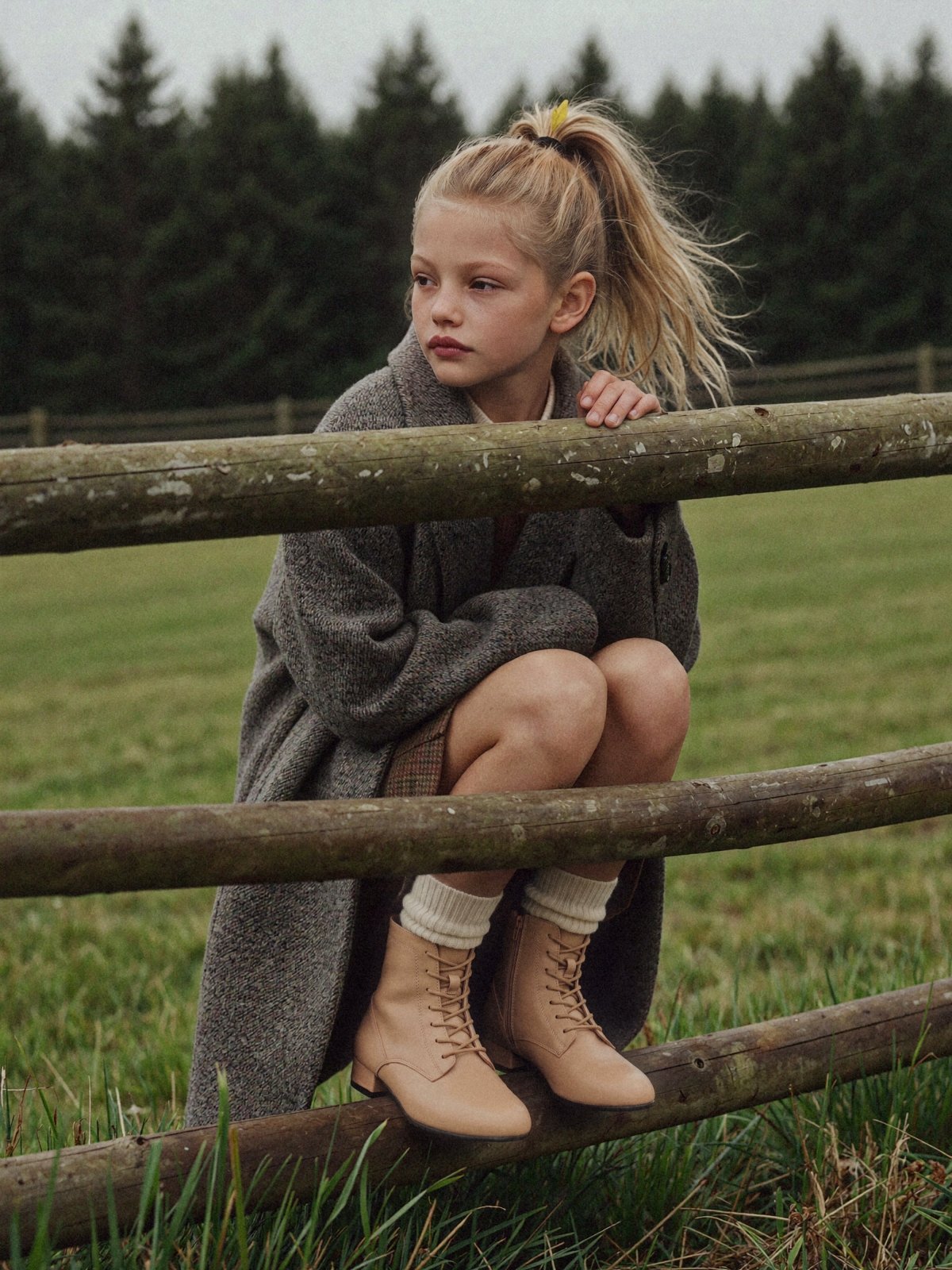 designer Alaya Leather Beige Boots for girls by Age of Innocence