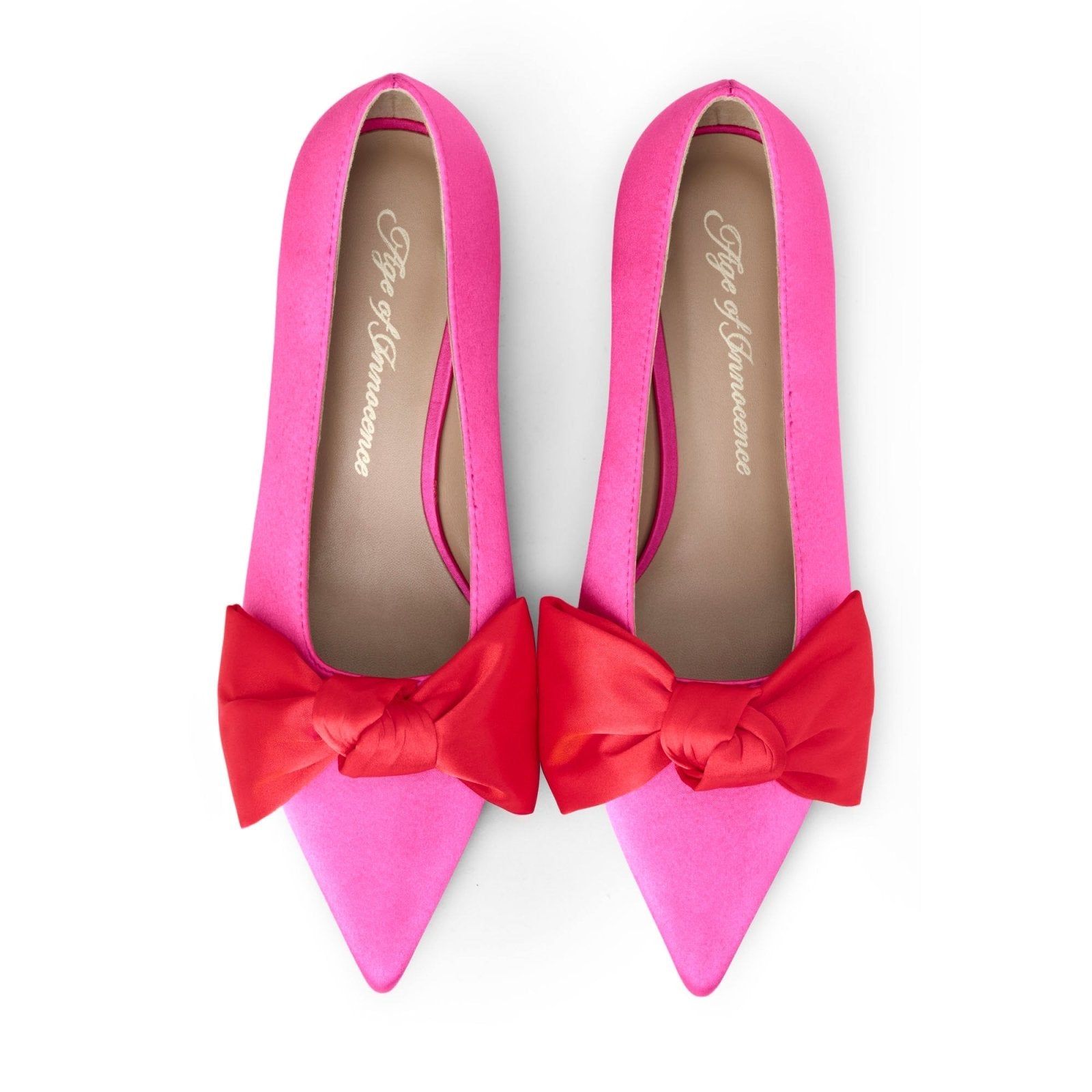 Anita 2.0 Satin Pink/Red Shoes Shoes Age of Innocence Women