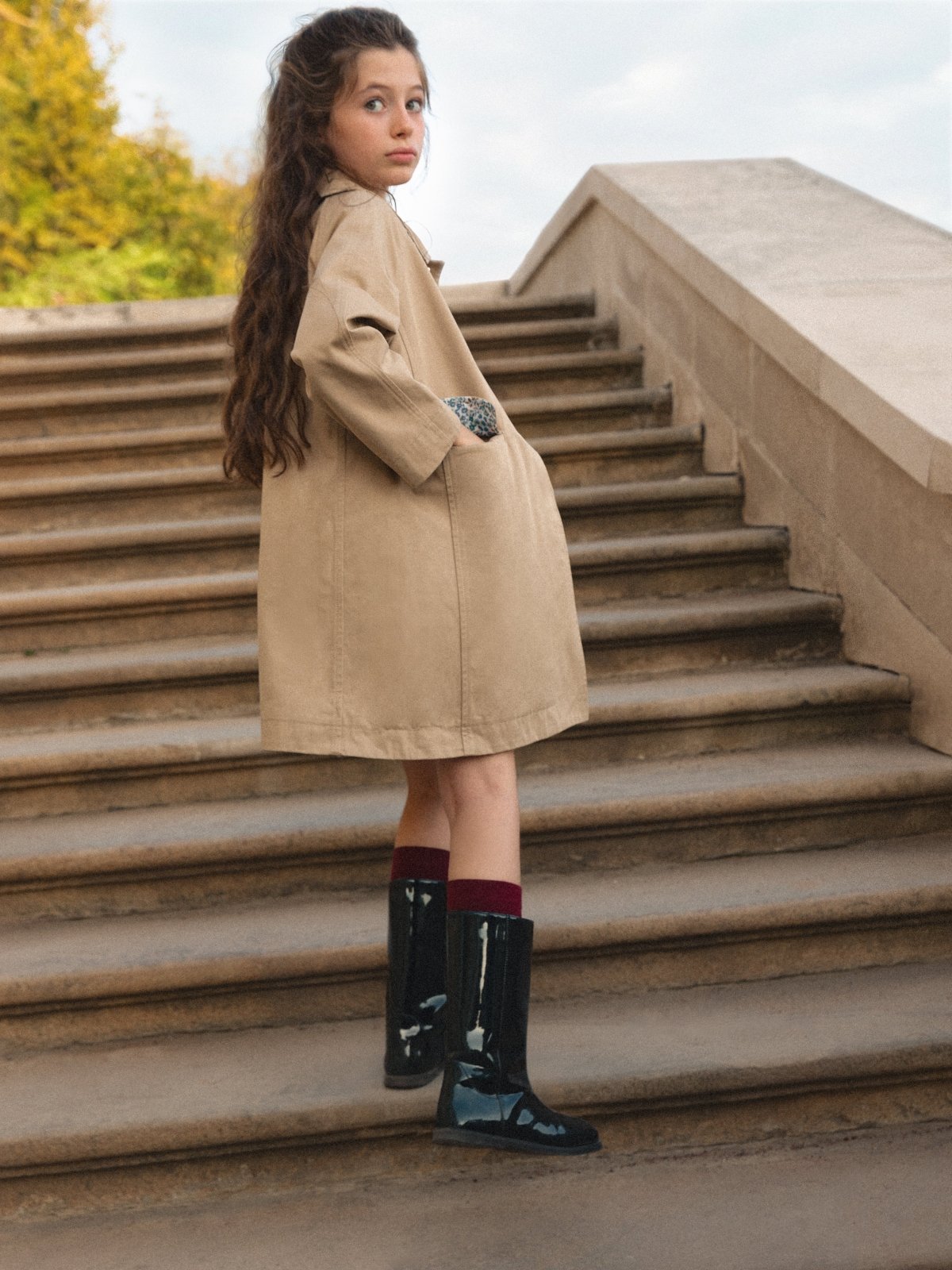Ann PU Black Boots Age of Innocence