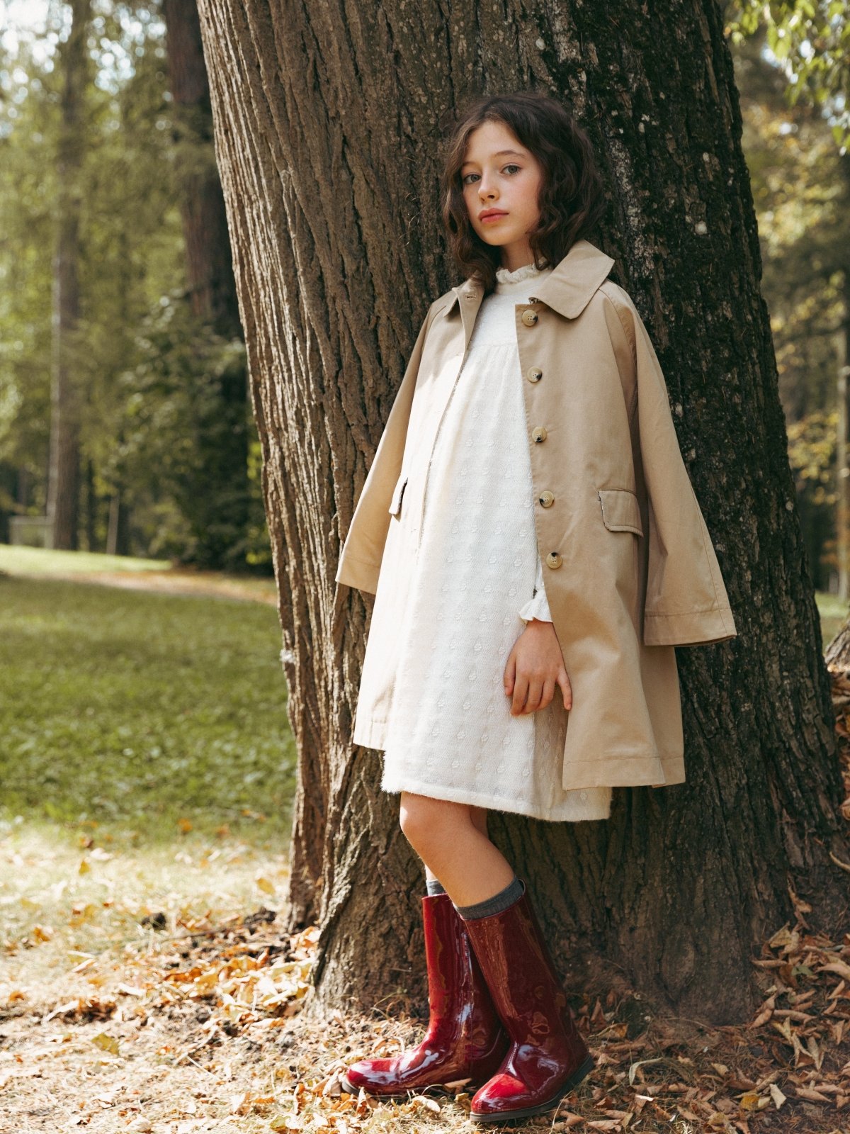 Ann PU Burgundy Boots Age of Innocence