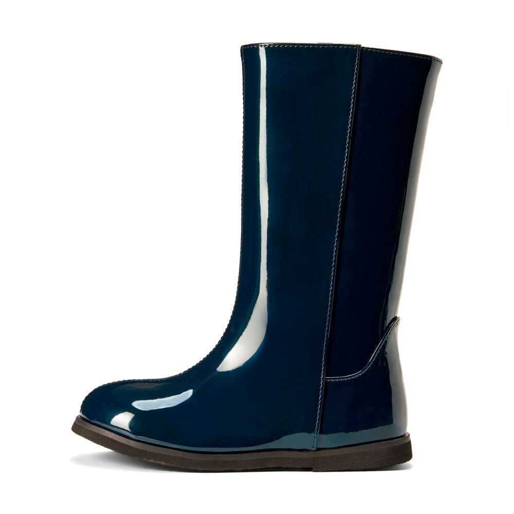Ann PU Navy Boots Age of Innocence