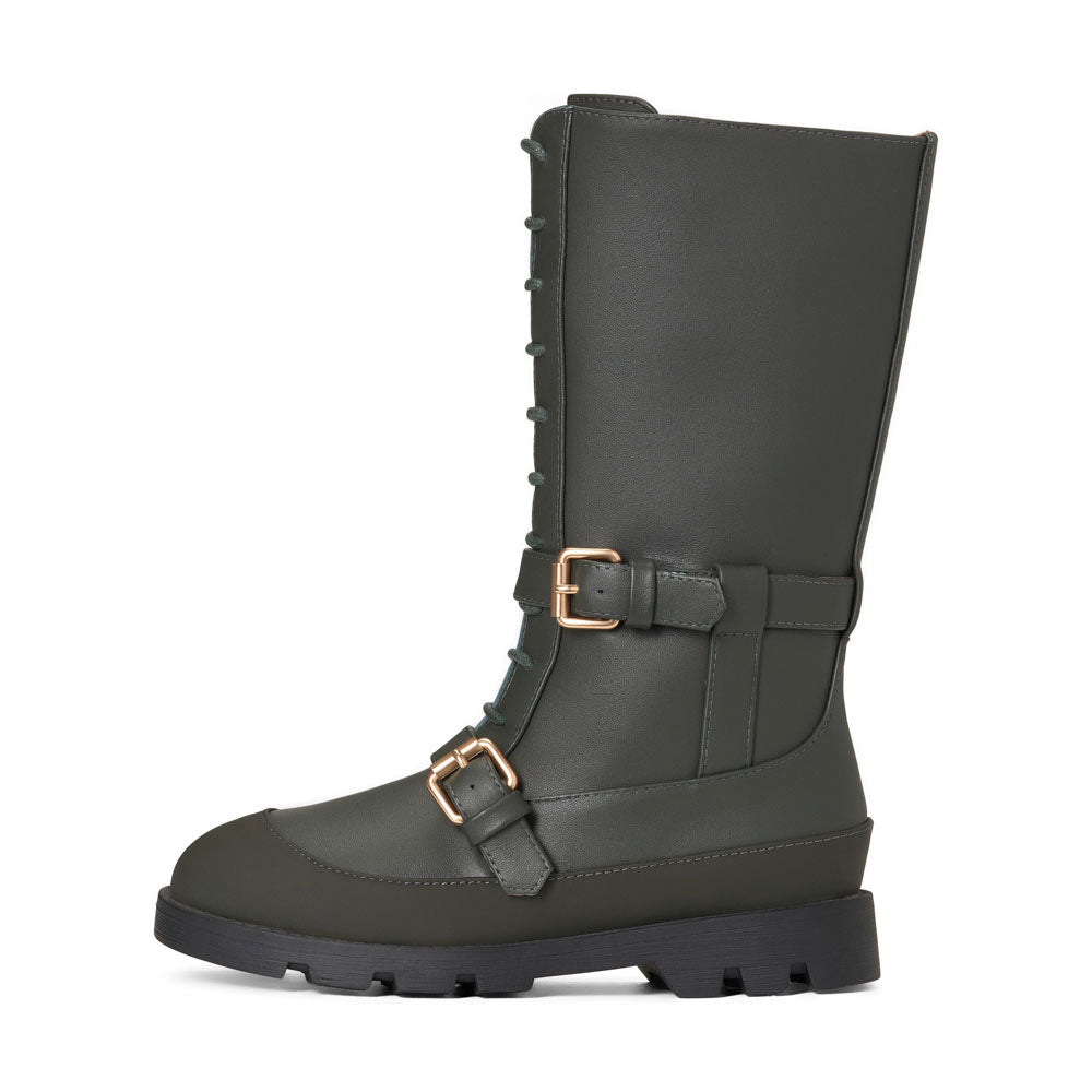 Ayla Dark Khaki Boots Age of Innocence