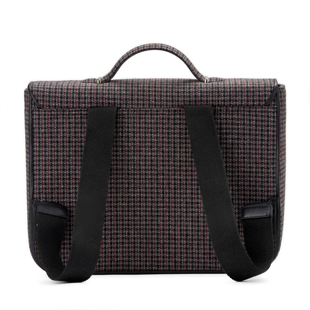 Boston Plaid Dark Grey Schoolbag Age of Innocence