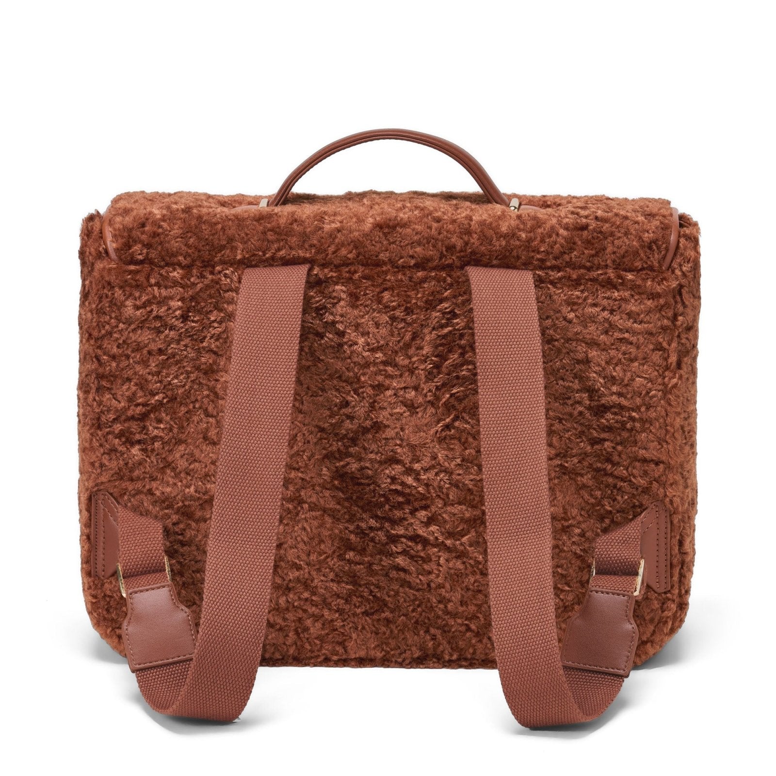 designer Boston Shearling Camel Schoolbag for girls by Age of Innocence