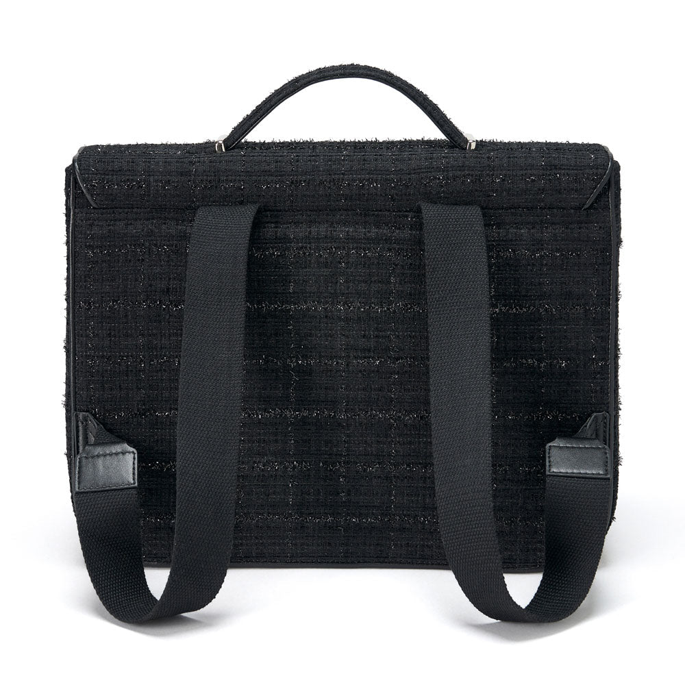 Boston Tweed Black Schoolbag Age of Innocence