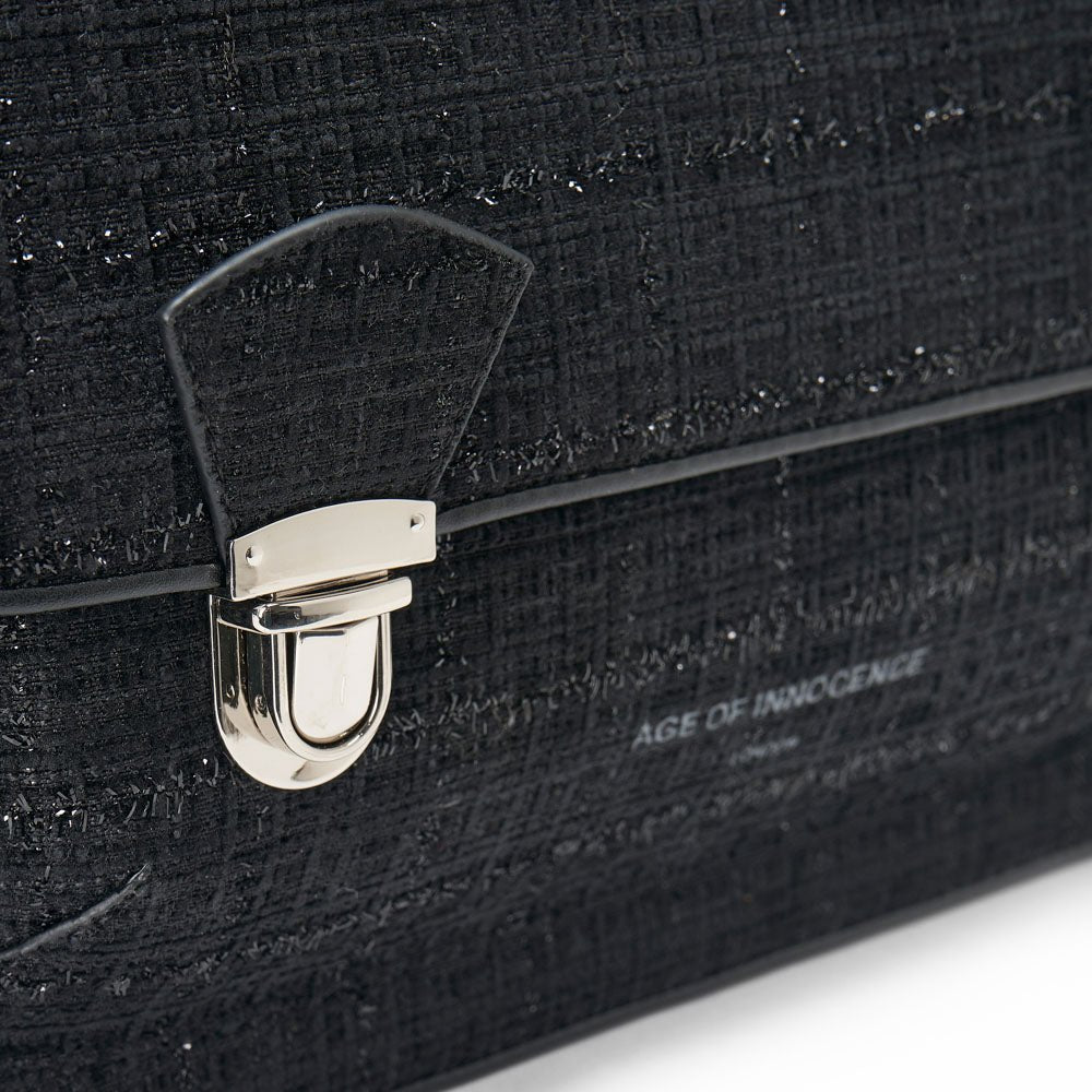 Boston Tweed Black Schoolbag Age of Innocence