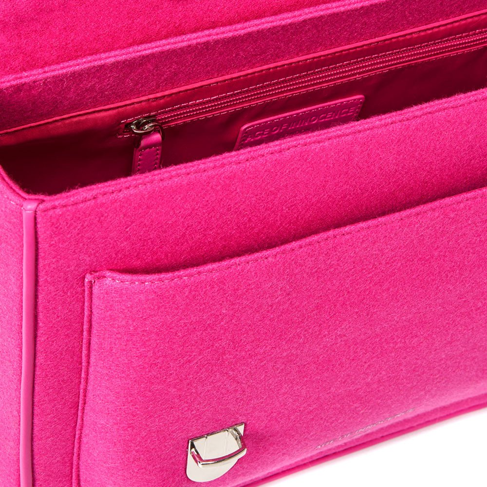 Boston Wool Fuchsia Schoolbag Schoolbag Age of Innocence