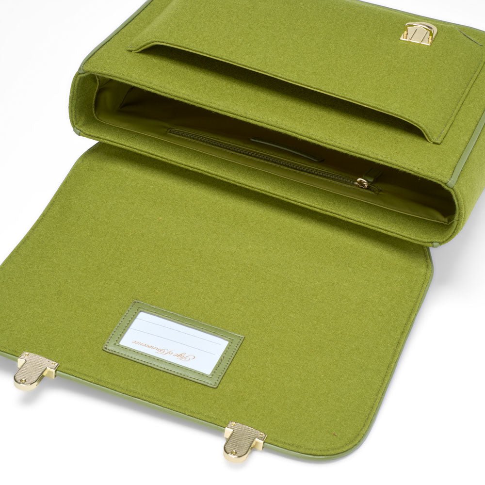 Boston Wool Green Schoolbag Age of Innocence