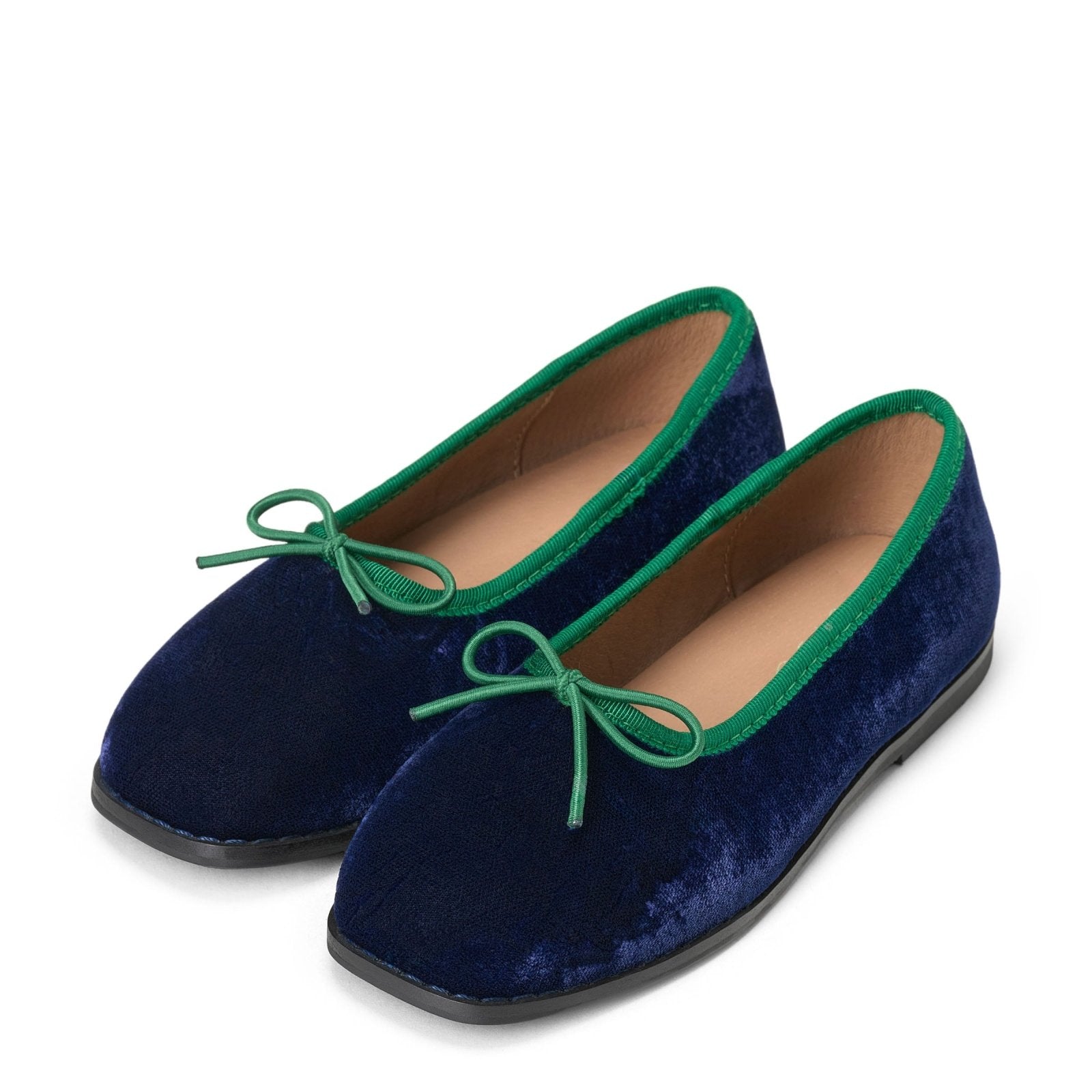 designer Carmen Navy/Green Shoes for girls by Age of Innocence