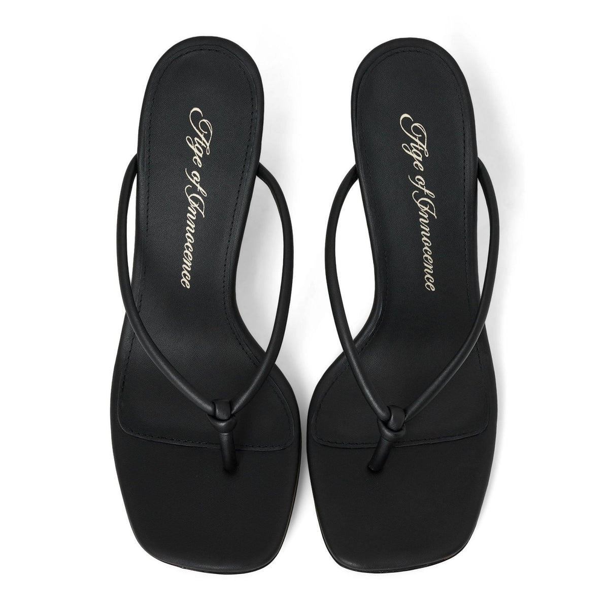 Cecile Black Sandals Shoes Age of Innocence Women