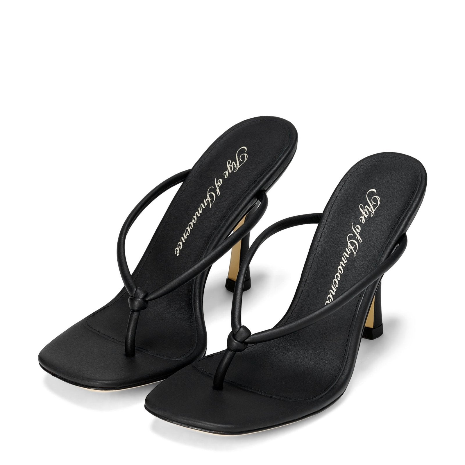 Cecile Black Sandals Shoes Age of Innocence Women
