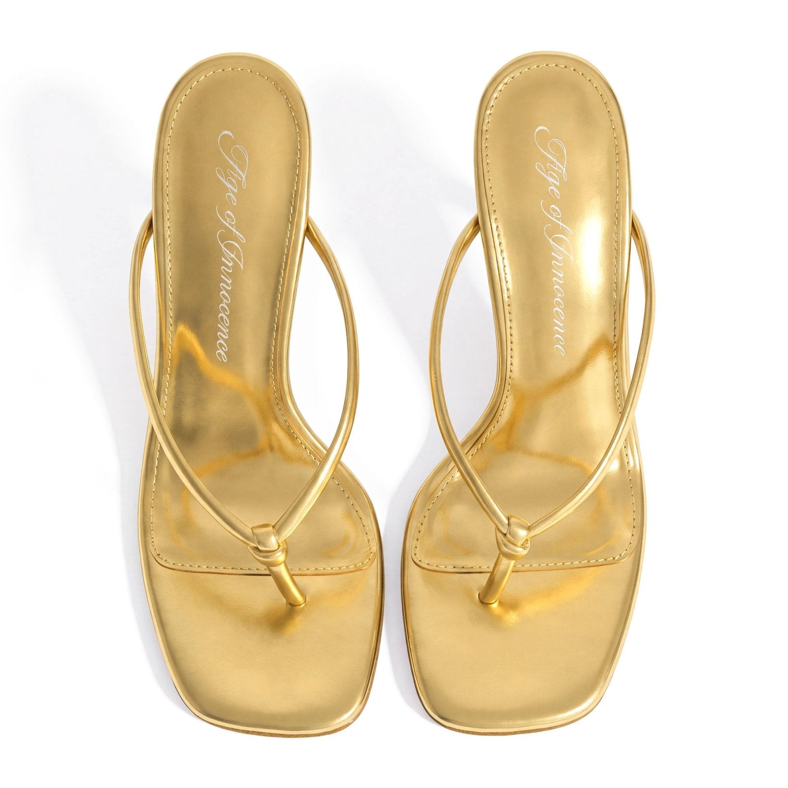 designer Cecile Gold Sandals for girls by Age of Innocence Women