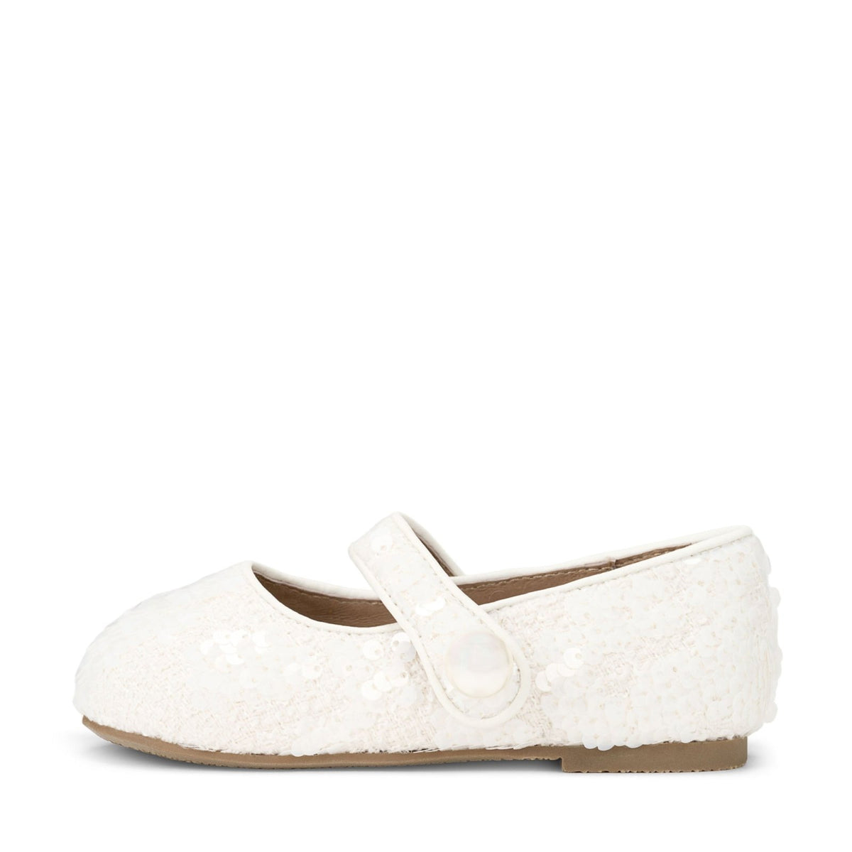 designer Celia Sequins White Shoes for girls by Age of Innocence